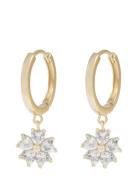 Nisi Flower Pendant Ear Gold SNÖ Of Sweden