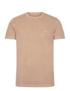 Slim Sunfaded Ss Pique T-Shirt Beige GANT