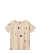 Apia Printed Shortsleeve T-Shirt Beige Liewood