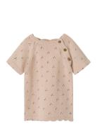 Nbfjola Ss Knit Dress Lil Beige Lil'Atelier