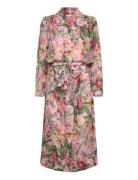 Dotted Georgette Kaftan Pink By Ti Mo