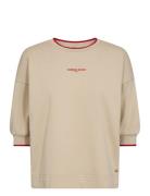 Mmdarin 3/4 Sleeve Sweatshirt Beige MOS MOSH