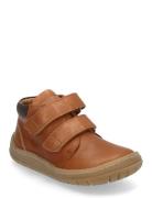 Shoes - Flat - With Velcro Brown ANGULUS