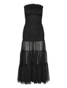 Azura Strapless Maxi Dress Black Bardot