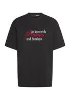 Thin Jersey T-Shirt Black ROTATE Birger Christensen