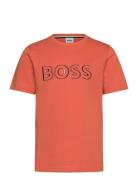 Short Sleeves Tee-Shirt Orange BOSS