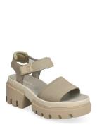 Everleigh Backstrap Sandal Light Taupe Nubuck Khaki Timberland