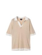 Riviera Polo Shirt Beige Lexington Clothing