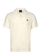Linen Revere Collar Polo Shirt Cream Lyle & Scott