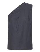 Elle Linen Tank Navy Ahlvar Gallery