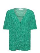 Flowy Printed Blouse Green Mango
