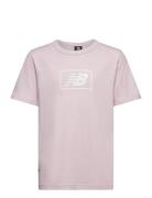 Nb Essentials Logo Tee Pink New Balance
