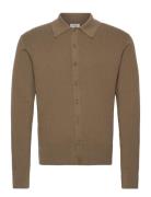Cotton Merino Knit Shirt Khaki Filippa K