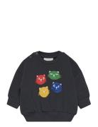 Cool Cats Application Sweatshirt Black Mini Rodini