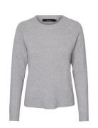 Vmdoffy Ls O-Neck Blouse Ga Noos Grey Vero Moda