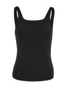Mschbetrina Rib Sl Top Black MSCH Copenhagen
