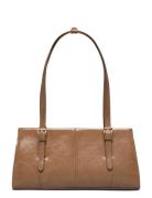 Shoulder Bag With Buckles Brown Mango