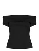 Off-Shoulder Top Black Mango
