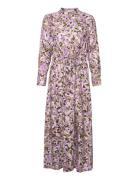 Slfkatrin Ls Ankle Dress B Purple Selected