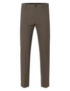 Slhslim-Liam Mini Check Trs Flex B Noos Green Selected