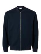 Slhmack Sweat Bomber Ls Noos Navy Selected