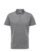 Slhleroy Ss Polo Noos Grey Selected