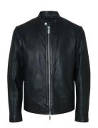 Slharchive Classic Leather Jkt Noos Black Selected