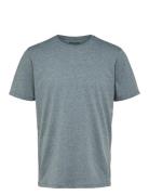 Slhaspen Ss O-Neck Tee Noos Grey Selected