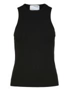 Slfanna O-Neck Tank Top Noos Black Selected