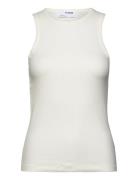 Slfanna O-Neck Tank Top Noos White Selected