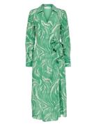 Slfsirine Ls Midi Wrap Dress B Green Selected