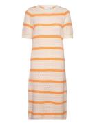 Slfalby Ss Long Knit Dress Patterned Selected