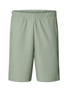 Slhloose-Plisse Shorts Ex Green Selected