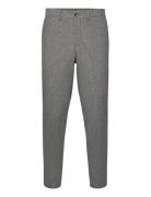 Slhslimtapedan Flannel Trouser O Grey Selected