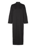 Slfjane Ls Ankle Dress Black Selected