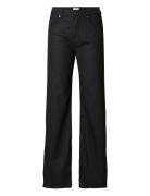 Slfvera-Alice Hw Wide Jeans Black Selected