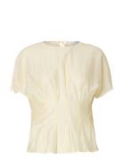 Slfiris Ss O-Neck Top Cream Selected