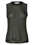 Slfsadie Metallic Sl Knit O-Neck Top Black Selected