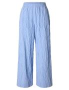 Slfcoria Hw Wide Pant B Blue Selected