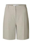 Slfrita Hw Shorts Mel Beige Selected
