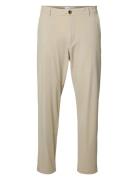 Slh172-Slim Tape Lorent Flex Pants Noos Beige Selected