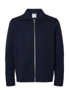 Slhjackie Sweat Zip Jacket Noos Navy Selected