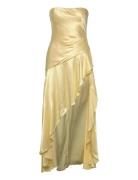 Lorenza Midi Dress Yellow Bardot
