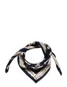Silk Twill Scarf 65X65 Navy Malina