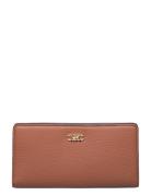 Lg Slim Snap Wallet Brown Michael Kors