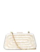 Pearl-Effect Clutch Bag Cream Mango