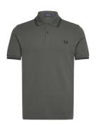 Twin Tipped Fp Shirt Khaki Fred Perry