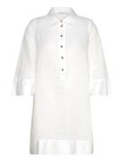 Ninette Solid Dress White BUSNEL