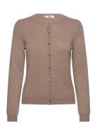 Rmwsofia Wool Ls Short Cardigan Beige RM By Rosemunde