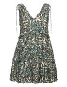 Arabella Frill Detailed Mini Dress Patterned Malina